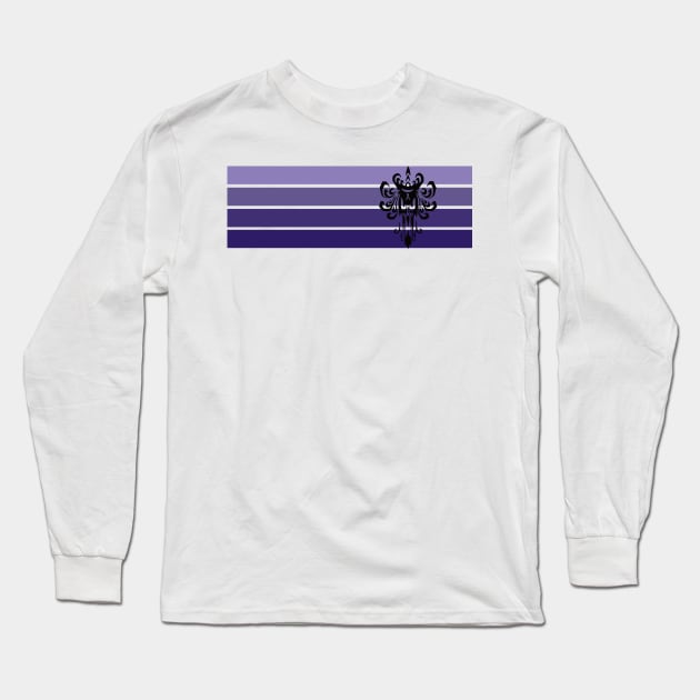 Haunted Mansion stripes Long Sleeve T-Shirt by magicmirror